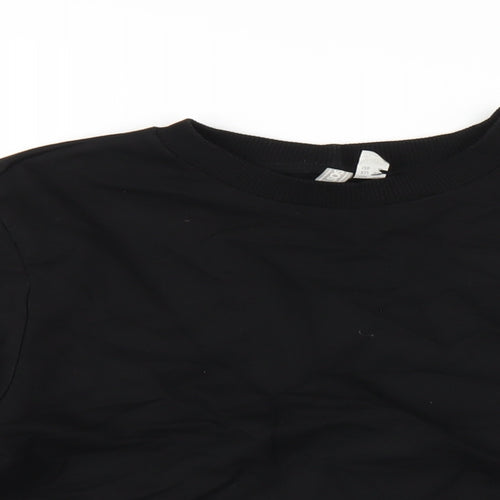 ASOS Womens Black Cotton Pullover Sweatshirt Size 10 Pullover