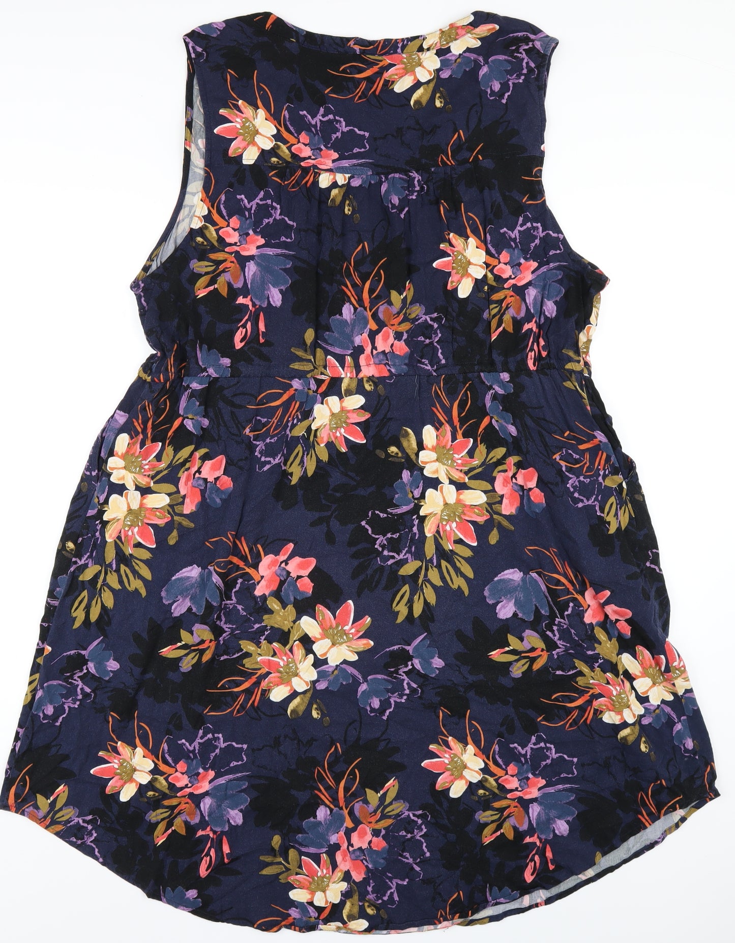 Torrid Womens Multicoloured Floral Viscose A-Line Size 12 V-Neck Pullover