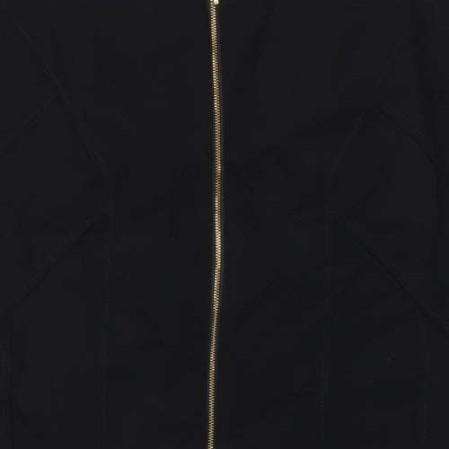 Per Una Womens Black Polyester Straight & Pencil Skirt Size 16 Zip