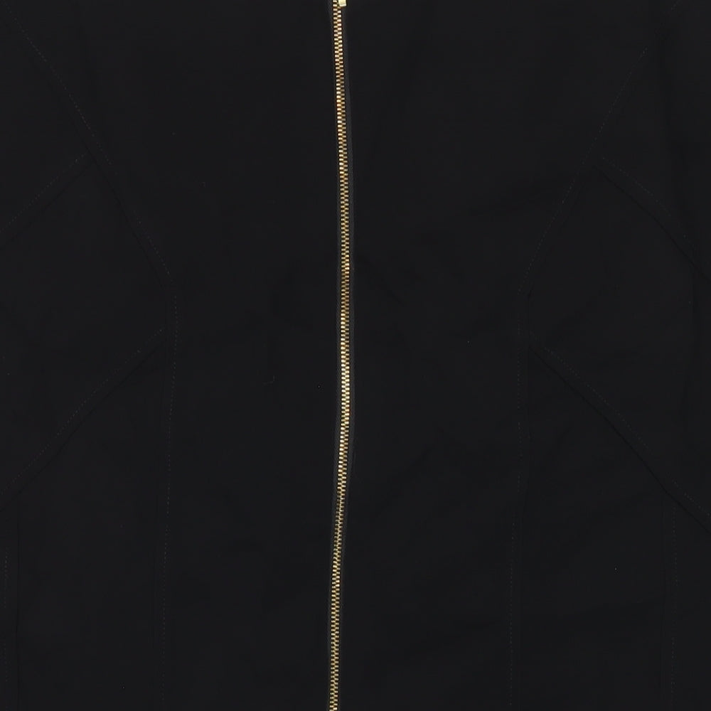Per Una Womens Black Polyester Straight & Pencil Skirt Size 16 Zip