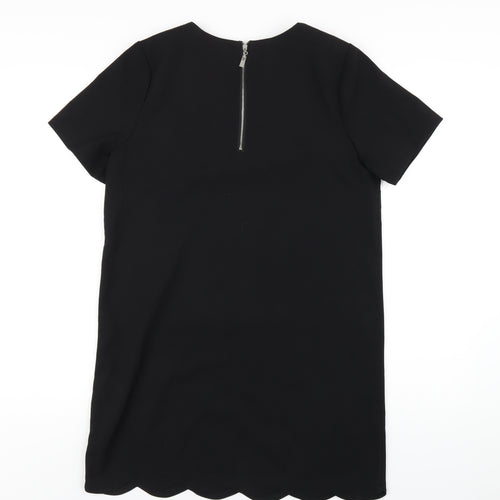Tokyo Doll Womens Black Polyester A-Line Size 12 Round Neck Zip