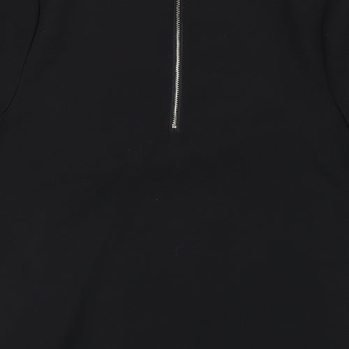 Tokyo Doll Womens Black Polyester A-Line Size 12 Round Neck Zip