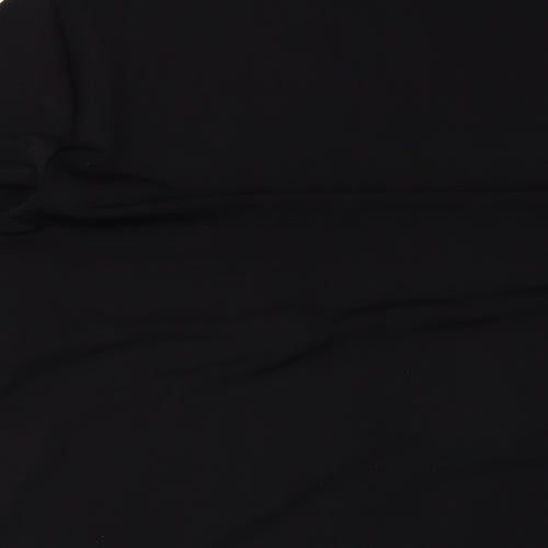 H&M Womens Black Polyester T-Shirt Dress Size XL Round Neck Pullover