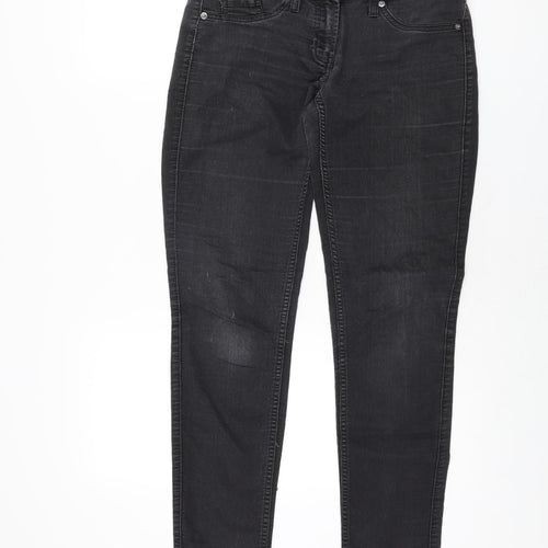 Great Plains Womens Black Cotton Skinny Jeans Size 8 L29 in Regular Zip