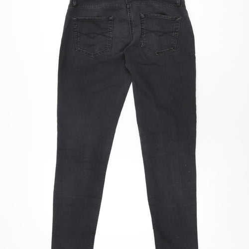 Great Plains Womens Black Cotton Skinny Jeans Size 8 L29 in Regular Zip