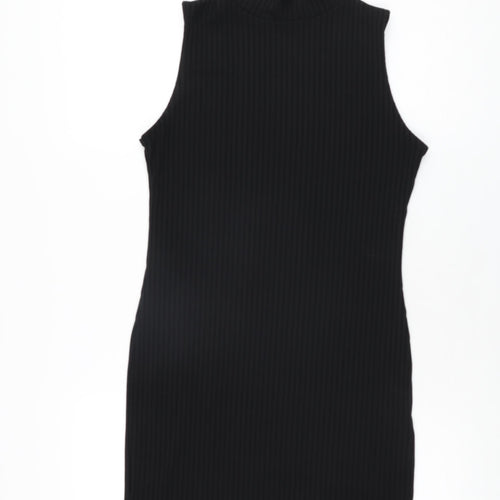 Studio 21 Womens Black Polyester Bodycon Size 12 High Neck Pullover