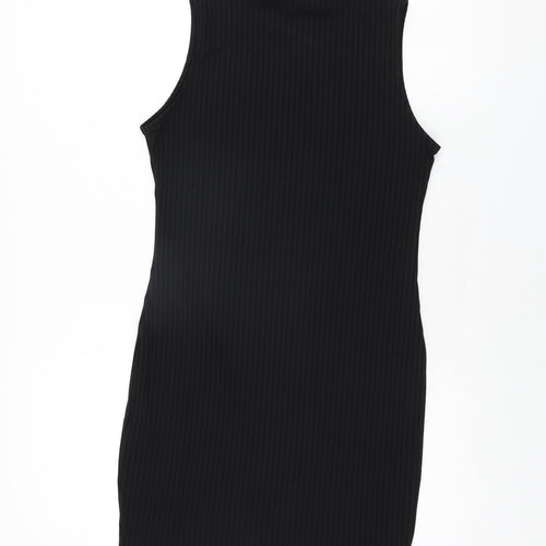 Studio 21 Womens Black Polyester Bodycon Size 12 High Neck Pullover