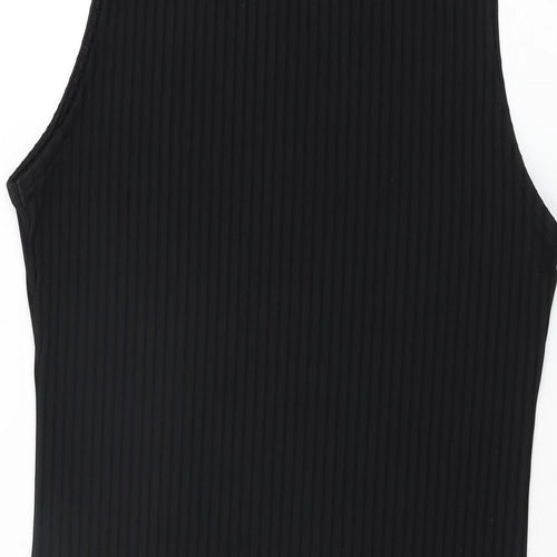 Studio 21 Womens Black Polyester Bodycon Size 12 High Neck Pullover