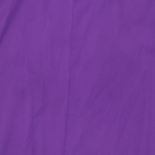 H&M Womens Purple Polyester Slip Dress Size M V-Neck Pullover