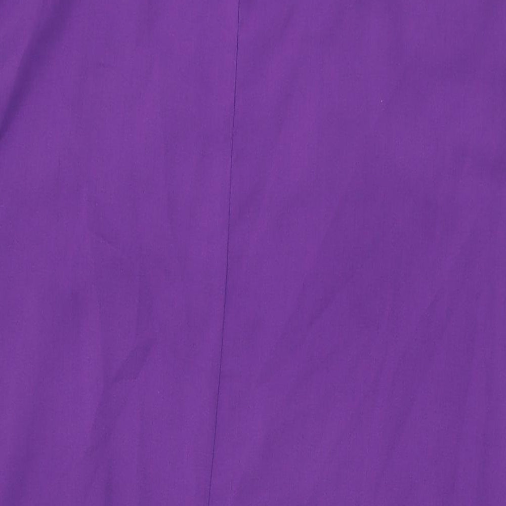 H&M Womens Purple Polyester Slip Dress Size M V-Neck Pullover