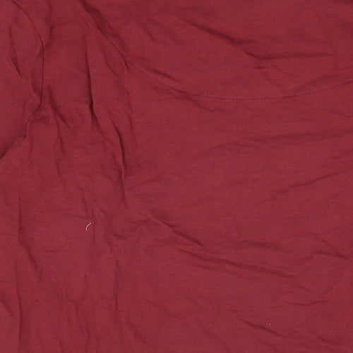 Moshulu Womens Red Solid Cotton Top Pyjama Top Size L