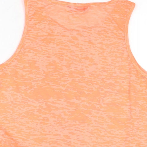 Internacionale Womens Pink Polyester Basic T-Shirt Size 10 Scoop Neck