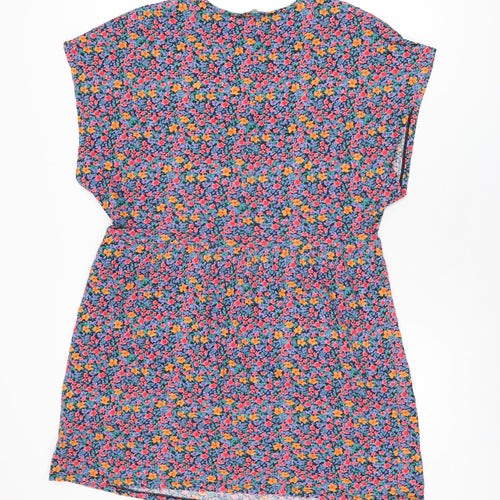 Tezenis Womens Multicoloured Floral Cotton Shift Size L V-Neck Pullover