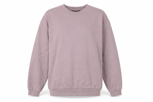 Front view of ASOS women’s pink cotton pullover sweatshirt, size S, pullover