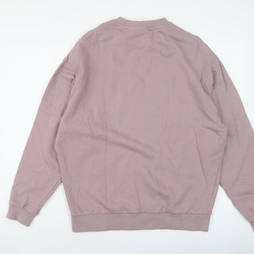ASOS Womens Pink Cotton Pullover Sweatshirt Size S Pullover