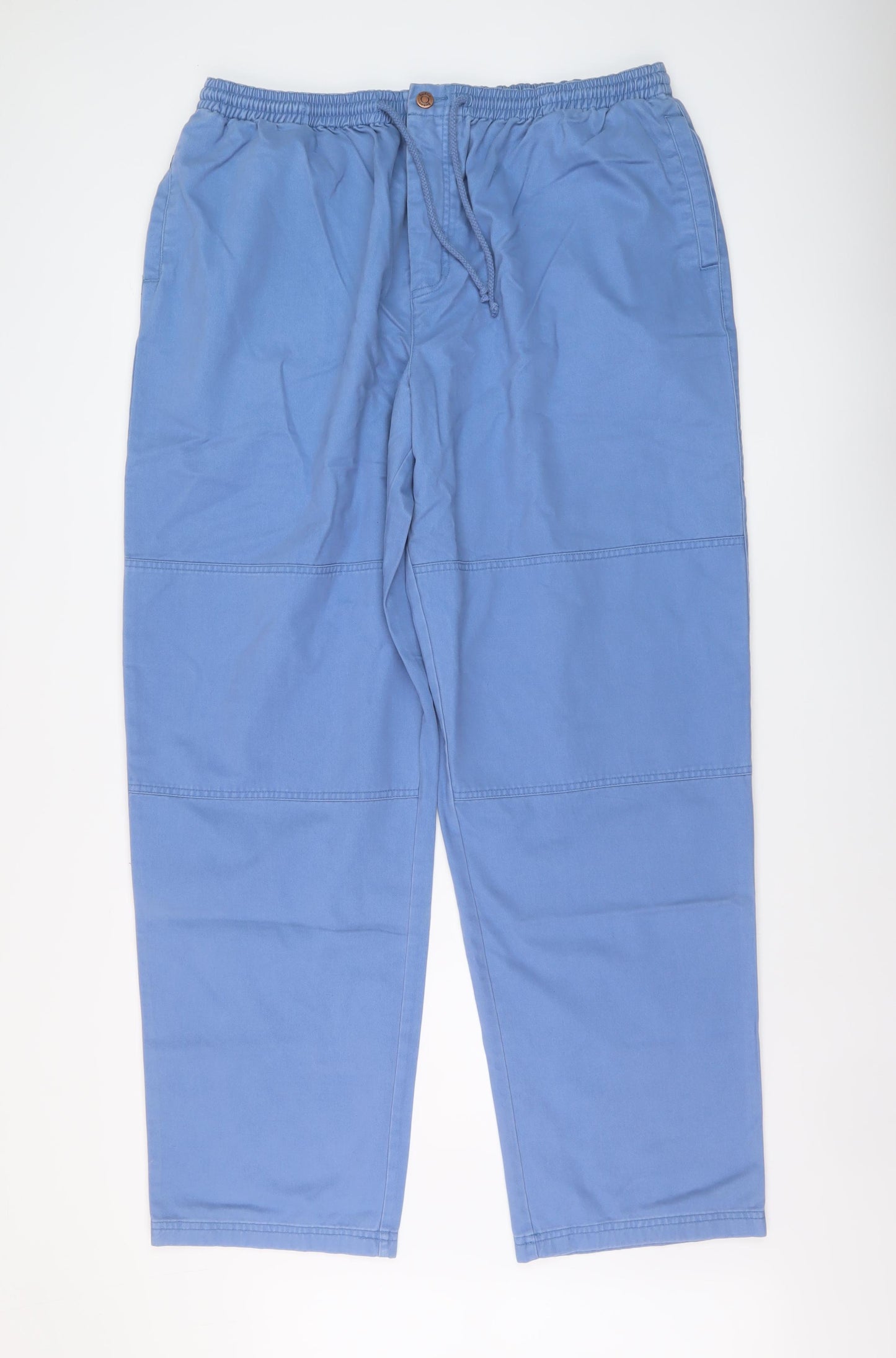 Boden Mens Blue Cotton Straight Jeans Size XL L33 in Regular Button