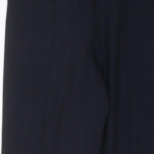 Marks and Spencer Womens Blue Polyester Trousers Size 8 L29 in Regular