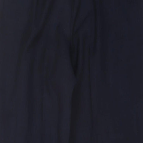 Marks and Spencer Womens Blue Polyester Trousers Size 8 L29 in Regular