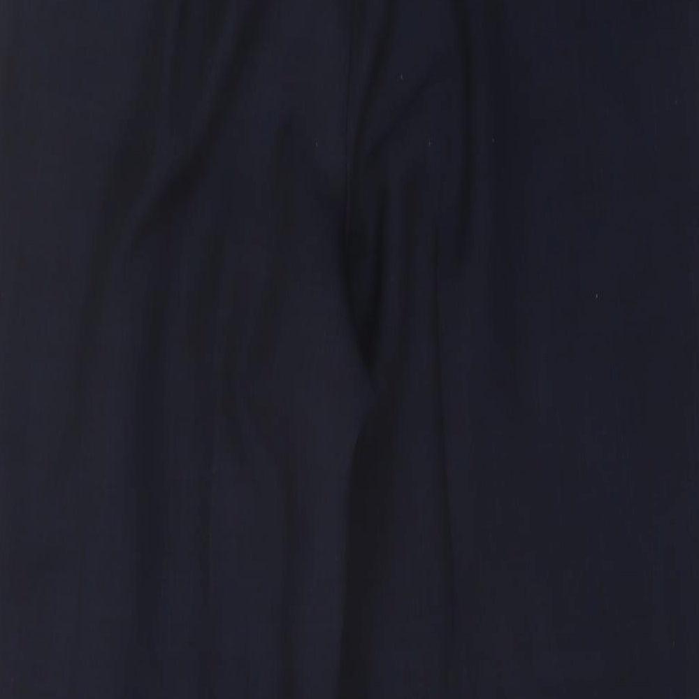 Marks and Spencer Womens Blue Polyester Trousers Size 8 L29 in Regular