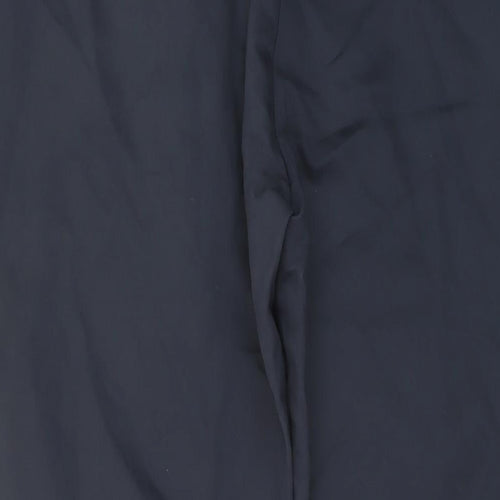 Autograph Mens Blue Cotton Trousers Size 40 in L31 in Regular Button