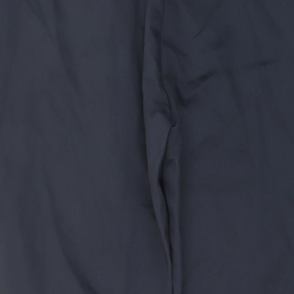 Autograph Mens Blue Cotton Trousers Size 40 in L31 in Regular Button