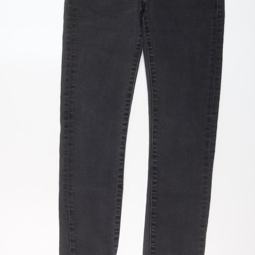 Levi's Mens Grey Cotton Skinny Jeans Size 30 in L34 in Regular Button