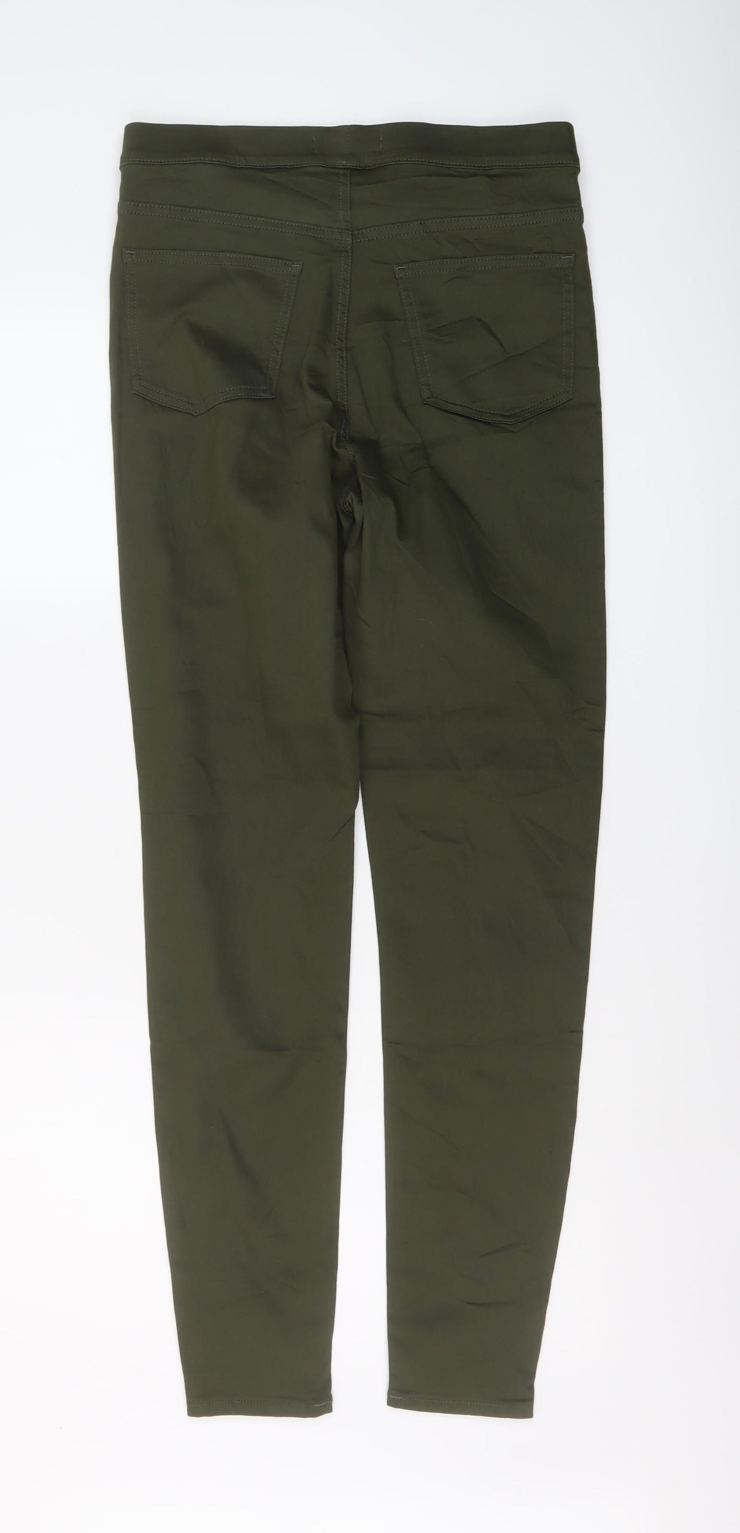 Marks and Spencer Womens Green Cotton Jegging Jeans Size 12 L30 in Regular