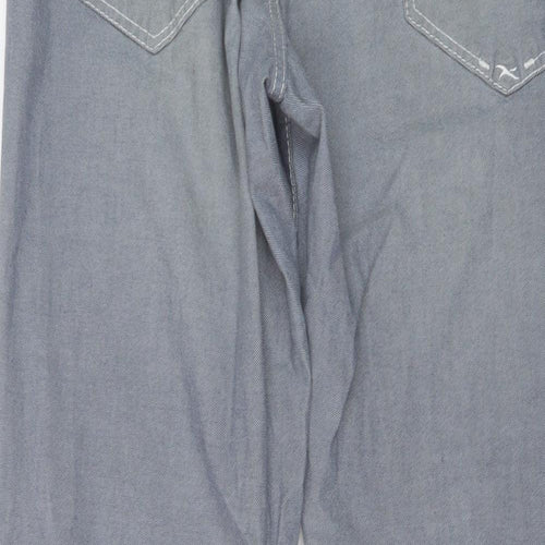 BRAX Mens Blue Cotton Straight Jeans Size 32 in L31 in Regular Button