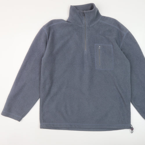 Great Plains Mens Blue Polyester Pullover Sweatshirt Size XL