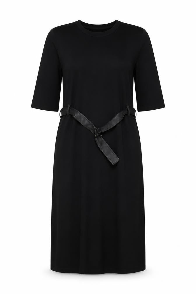 Zara Womens Black Polyester A-Line Size M Round Neck Pullover