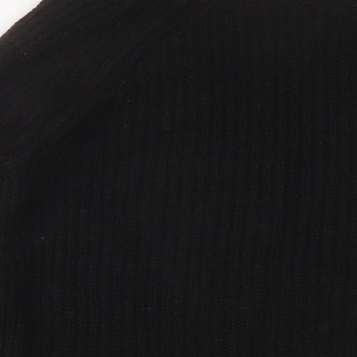 Gap Womens Black V-Neck Acrylic Pullover Jumper Size M