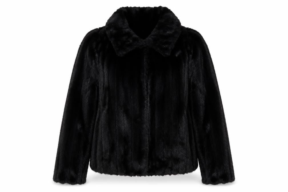 Debenhams Womens Black Jacket Size 10 Hook & Eye