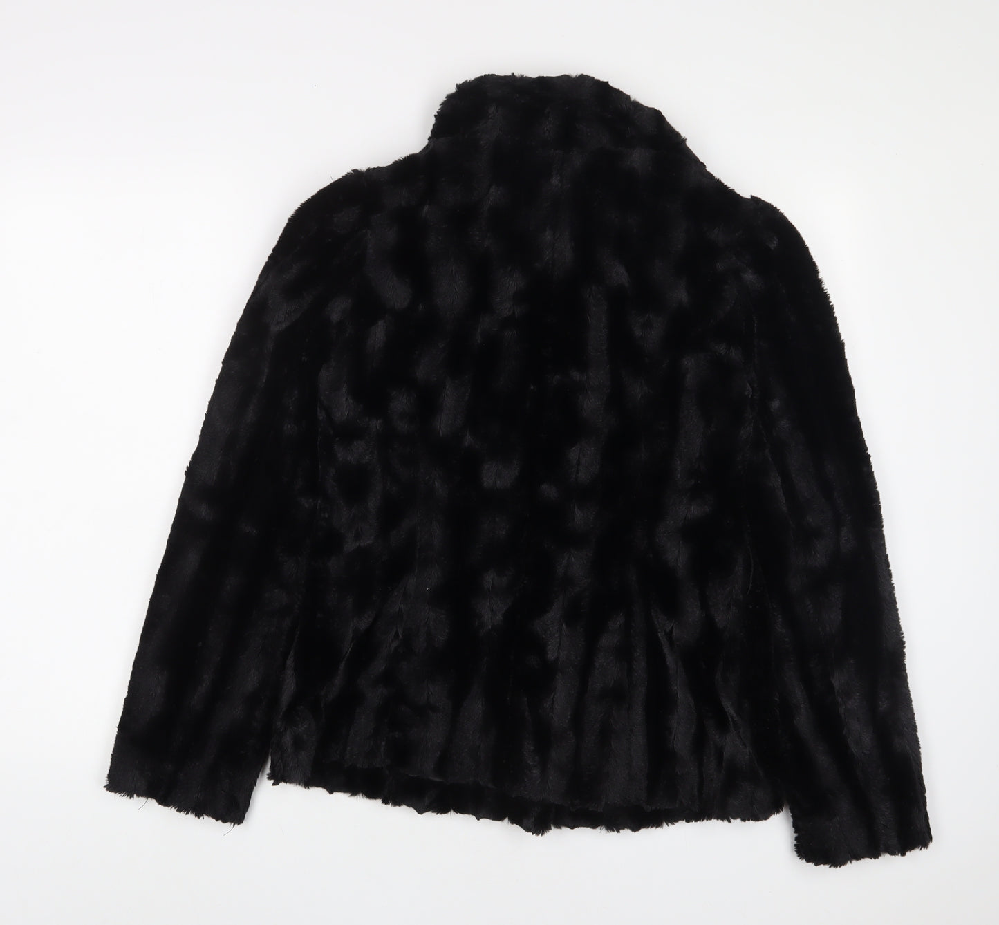 Debenhams Womens Black Jacket Size 10 Hook & Eye
