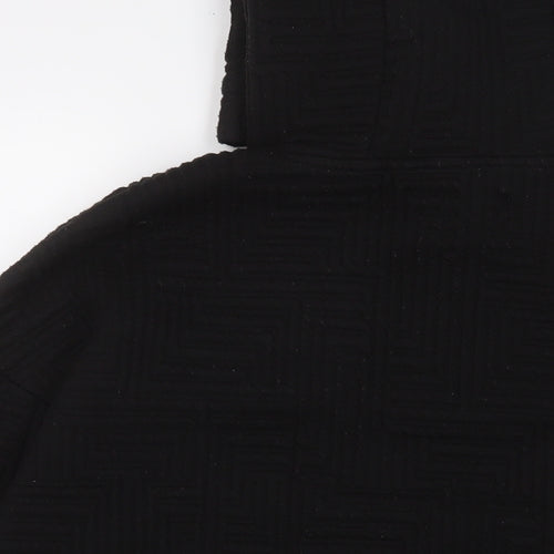 RESERVED Mens Black Polyester Pullover Hoodie Size 2XL - Pockets