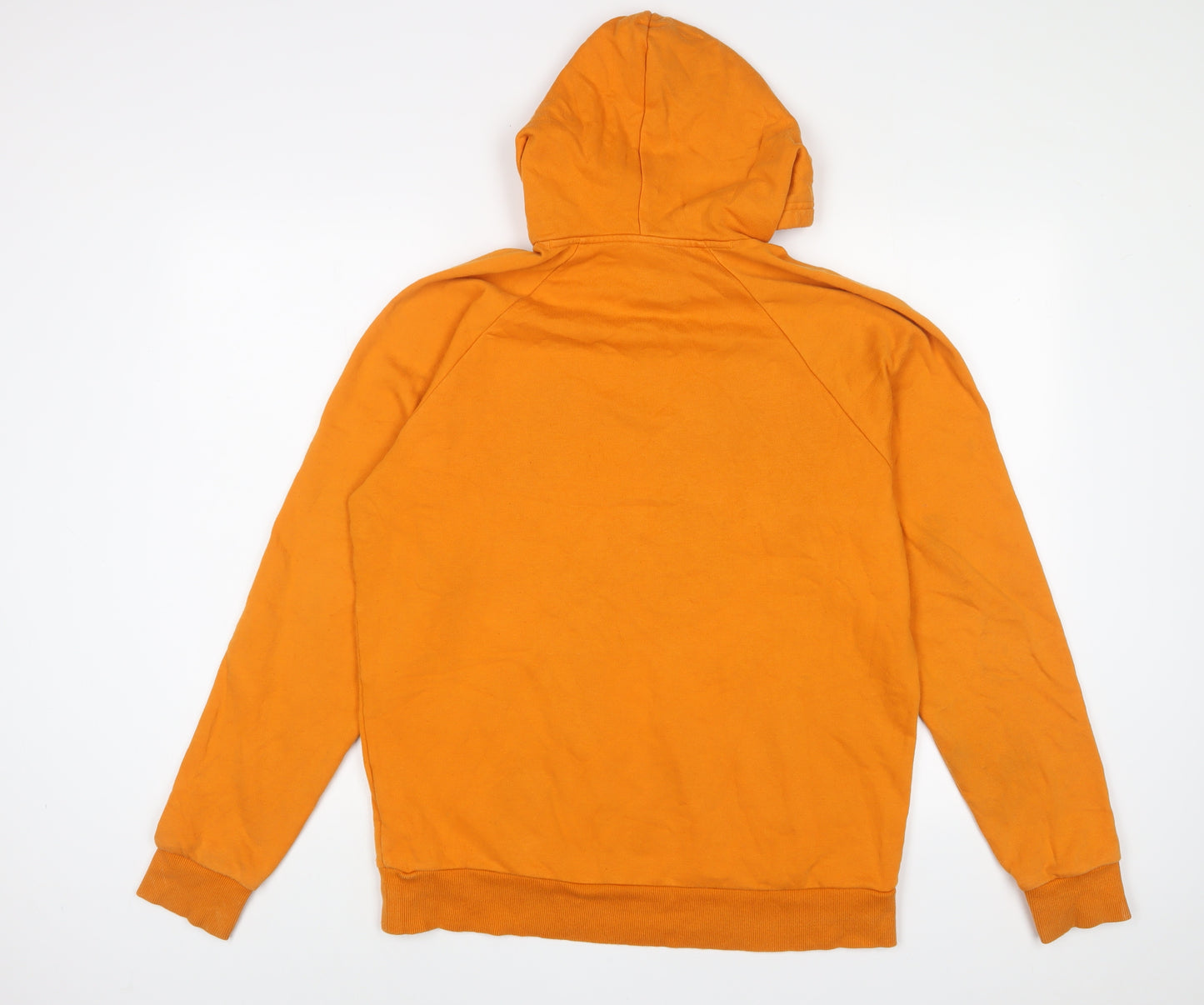 Under armour Mens Orange Cotton Pullover Hoodie Size M - Logo