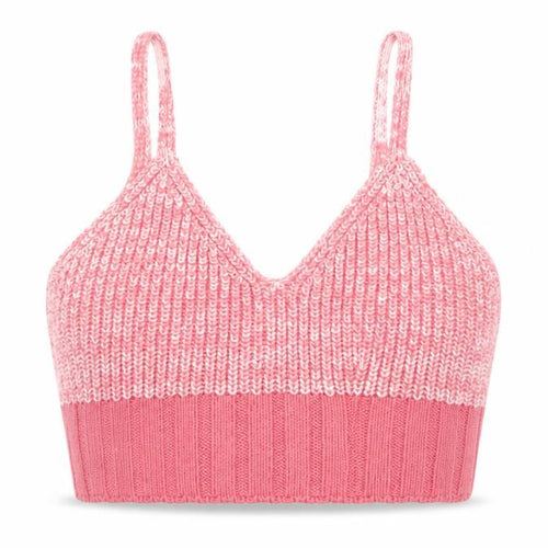 ASOS Womens Pink Geometric Acrylic Cropped Tank Size 10 V-Neck