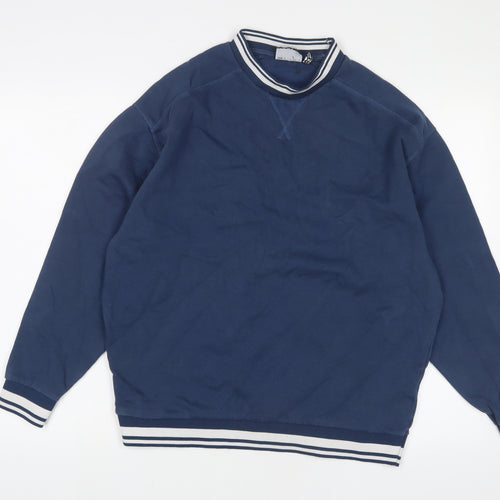 ASOS Mens Blue Cotton Pullover Sweatshirt Size S