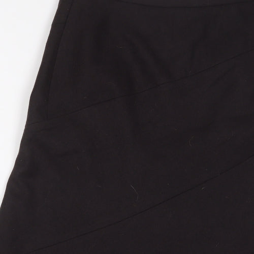 Hobbs Womens Brown Wool A-Line Skirt Size 10 Zip