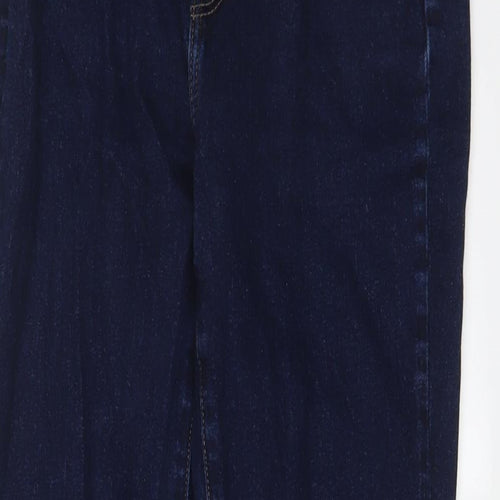 Uniqlo Womens Blue Cotton Bootcut Jeans Size 26 in L28 in Regular Zip