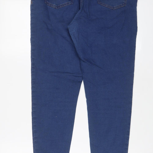 Marks and Spencer Womens Blue Cotton Jegging Jeans Size 16 L28 in Regular