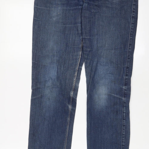 Lee Mens Blue Cotton Skinny Jeans Size 30 in L33 in Regular Zip - Long Leg