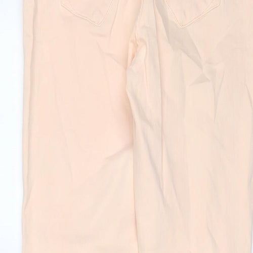 River Island Womens Pink Cotton Skinny Jeans Size 12 L28 in Regular Zip