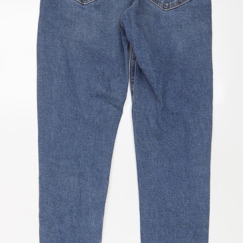 Topshop Womens Blue Cotton Skinny Jeans Size 26 in L32 in Regular Zip