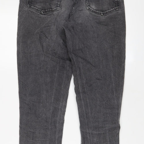 Weekday Womens Grey Cotton Tapered Jeans Size 28 in L29 in Regular Zip