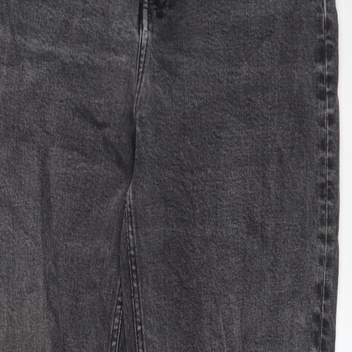Weekday Womens Grey Cotton Tapered Jeans Size 28 in L29 in Regular Zip