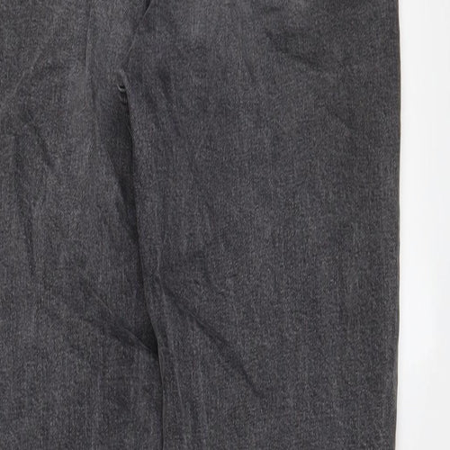 Weekday Womens Grey Cotton Tapered Jeans Size 28 in L29 in Regular Zip