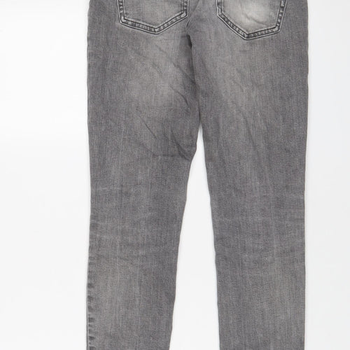 NEXT Mens Grey Cotton Skinny Jeans Size 26 in L31 in Regular Zip