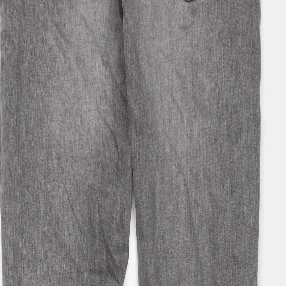 NEXT Mens Grey Cotton Skinny Jeans Size 26 in L31 in Regular Zip