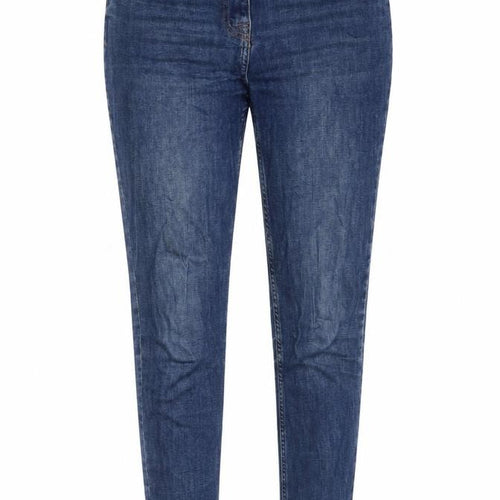 NEXT Womens Blue Cotton Skinny Jeans Size 10 L31 in Regular Zip