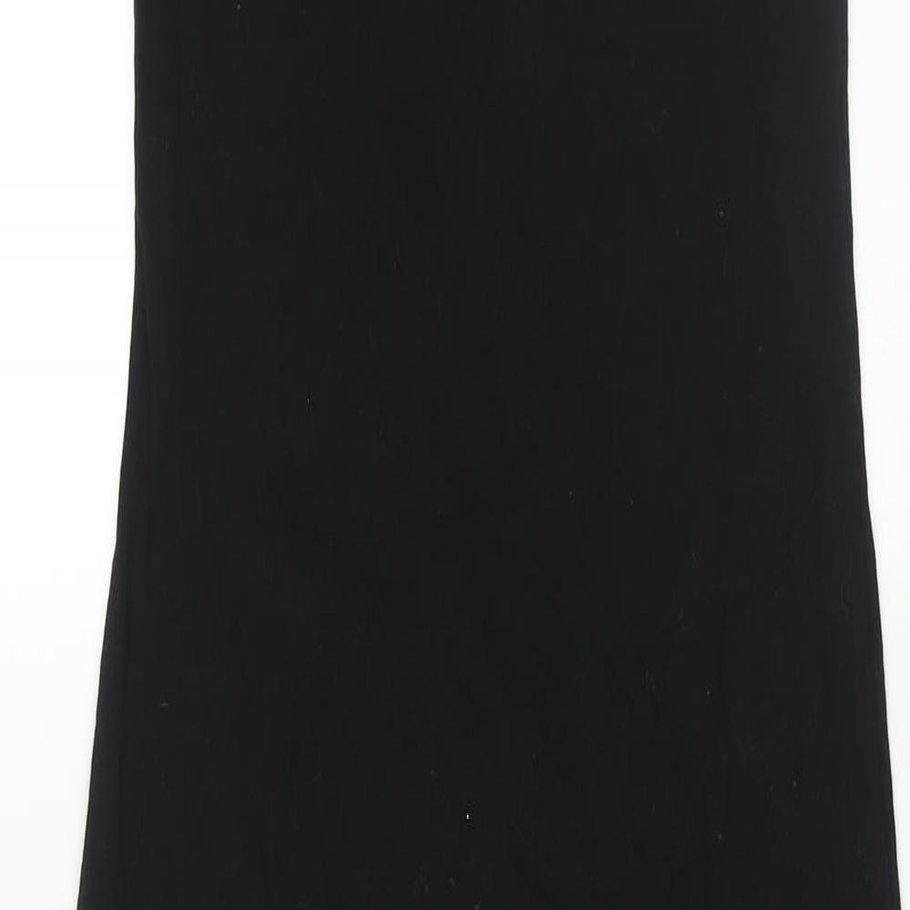 Boohoo Womens Black Cotton Catsuit One-Piece Size 10 L27 in Pullover